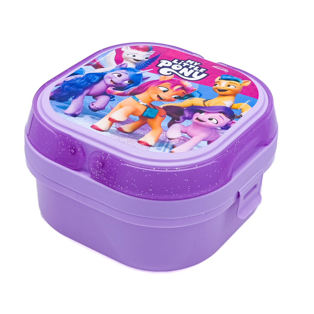 Imagem do produto: Marmita com 2 compartimentos, Trava e Alças My Little Pony 