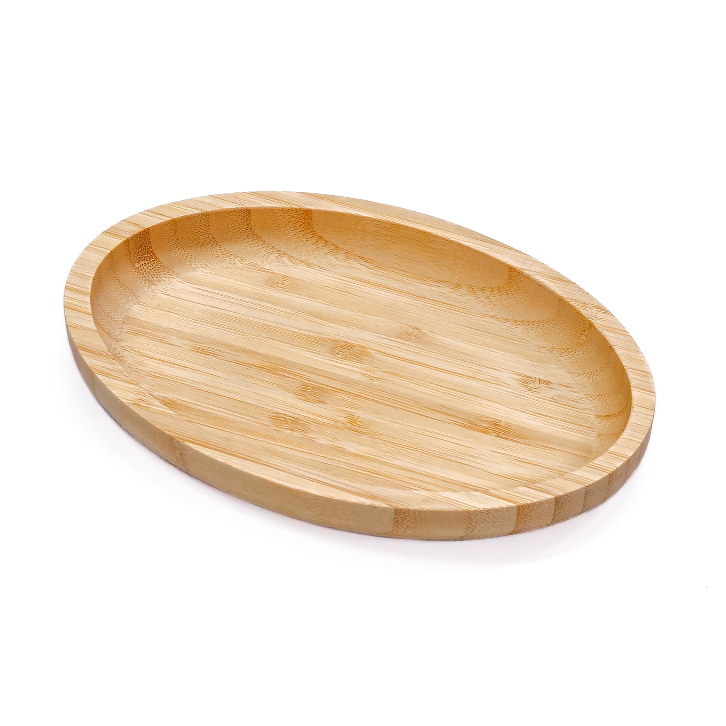 Imagem do produto: Bandeja Oval de Bambu 23cm Marrom