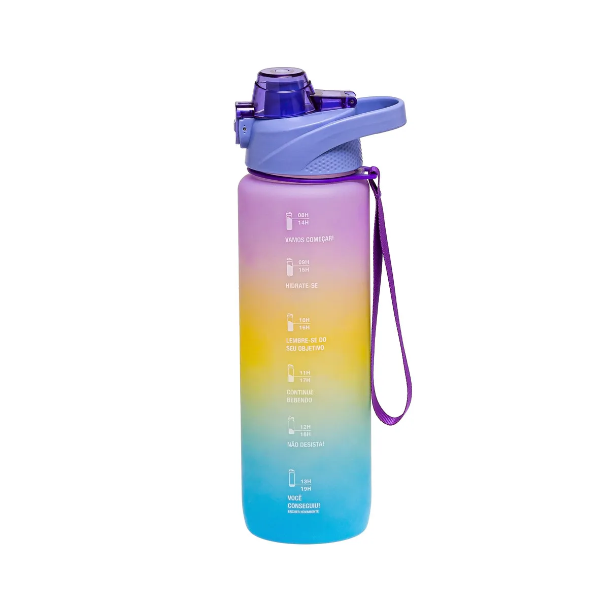 Imagem do produto: Garrafa de água Degradê 1L Azul escuro com roxo 